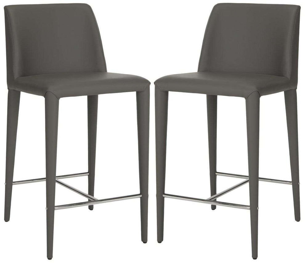 Safavieh Garretson Counter Stool Set Of 2 - Gray | Counter Stools | Modishstore - 2
