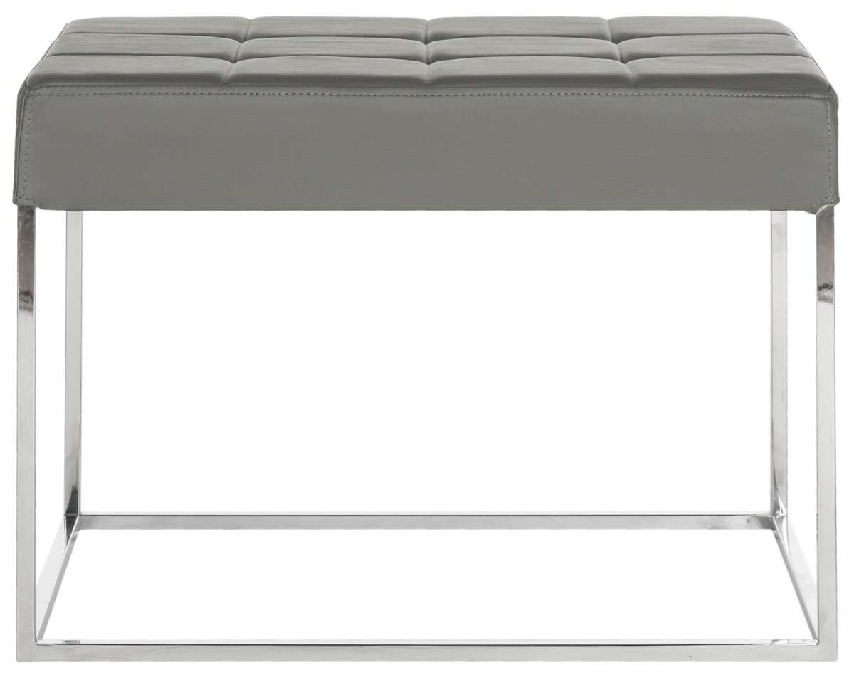 Safavieh Roitfeld Ottoman - Gray | Ottomans | Modishstore - 2