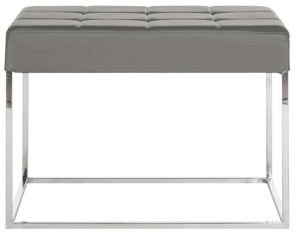Safavieh Roitfeld Ottoman - Gray | Ottomans | Modishstore - 2