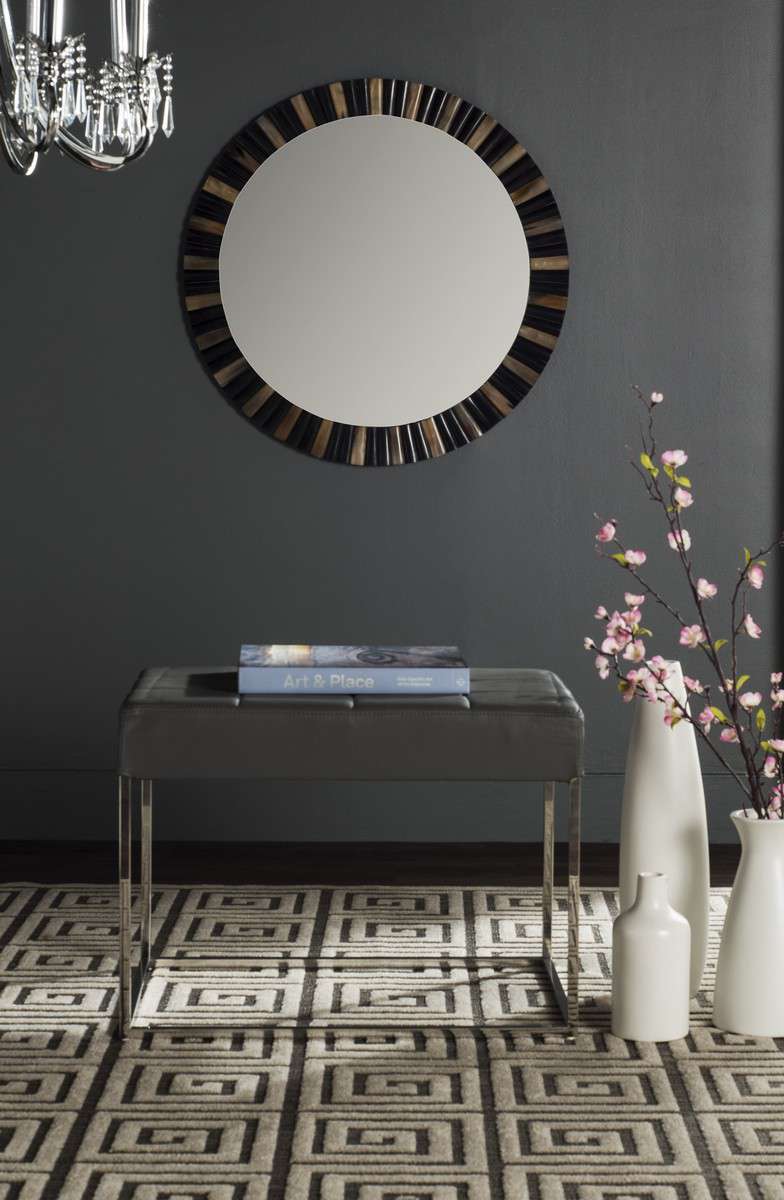 Safavieh Roitfeld Ottoman - Gray | Ottomans | Modishstore