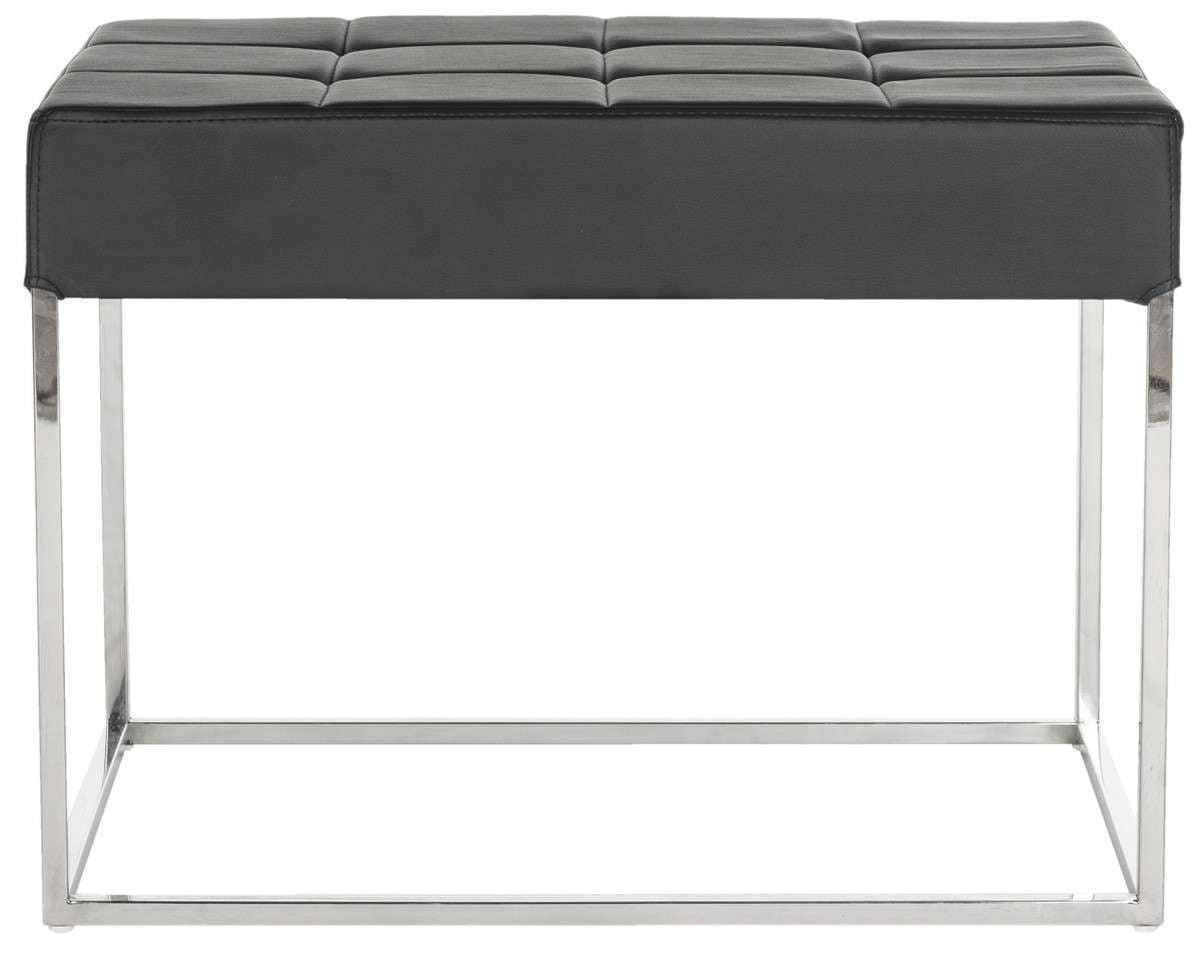 Safavieh Roitfeld Ottoman - Black | Ottomans | Modishstore - 2
