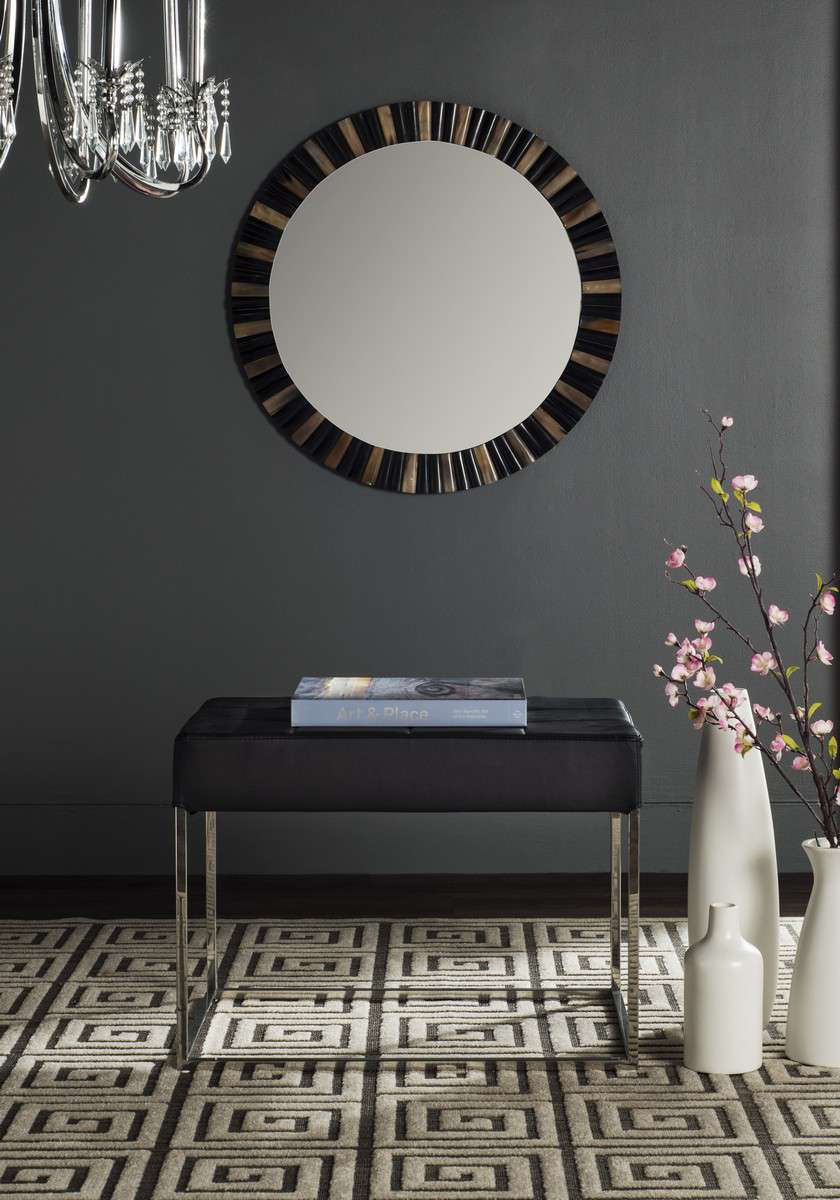 Safavieh Roitfeld Ottoman - Black | Ottomans | Modishstore