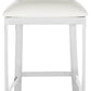 Safavieh Zoey 35''H Stainless Steel Cross Back Counter Stool | Counter Stools | Modishstore - 4