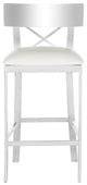 Safavieh Zoey 35''H Stainless Steel Cross Back Counter Stool | Counter Stools |  Modishstore  - 4