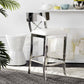 Safavieh Zoey 35''H Stainless Steel Cross Back Counter Stool | Counter Stools | Modishstore - 5