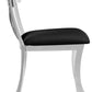 Safavieh Zoey 19''H Side Chair Set Of 2 - Chrome With Black Pu | Dining Chairs | Modishstore - 5