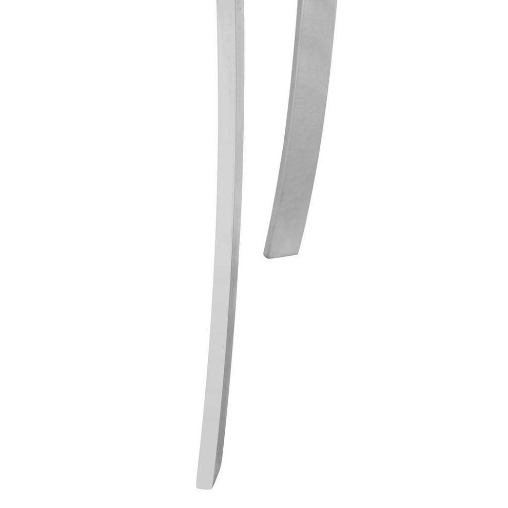 Safavieh Zoey 19''H Side Chair Set Of 2 - Chrome With White Pu | Dining Chairs | Modishstore - 3