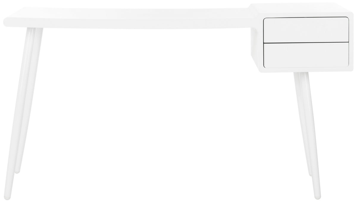 Safavieh Ferli Mid Century Scandinavian Two Drawer Desk | Desks | Modishstore - 1