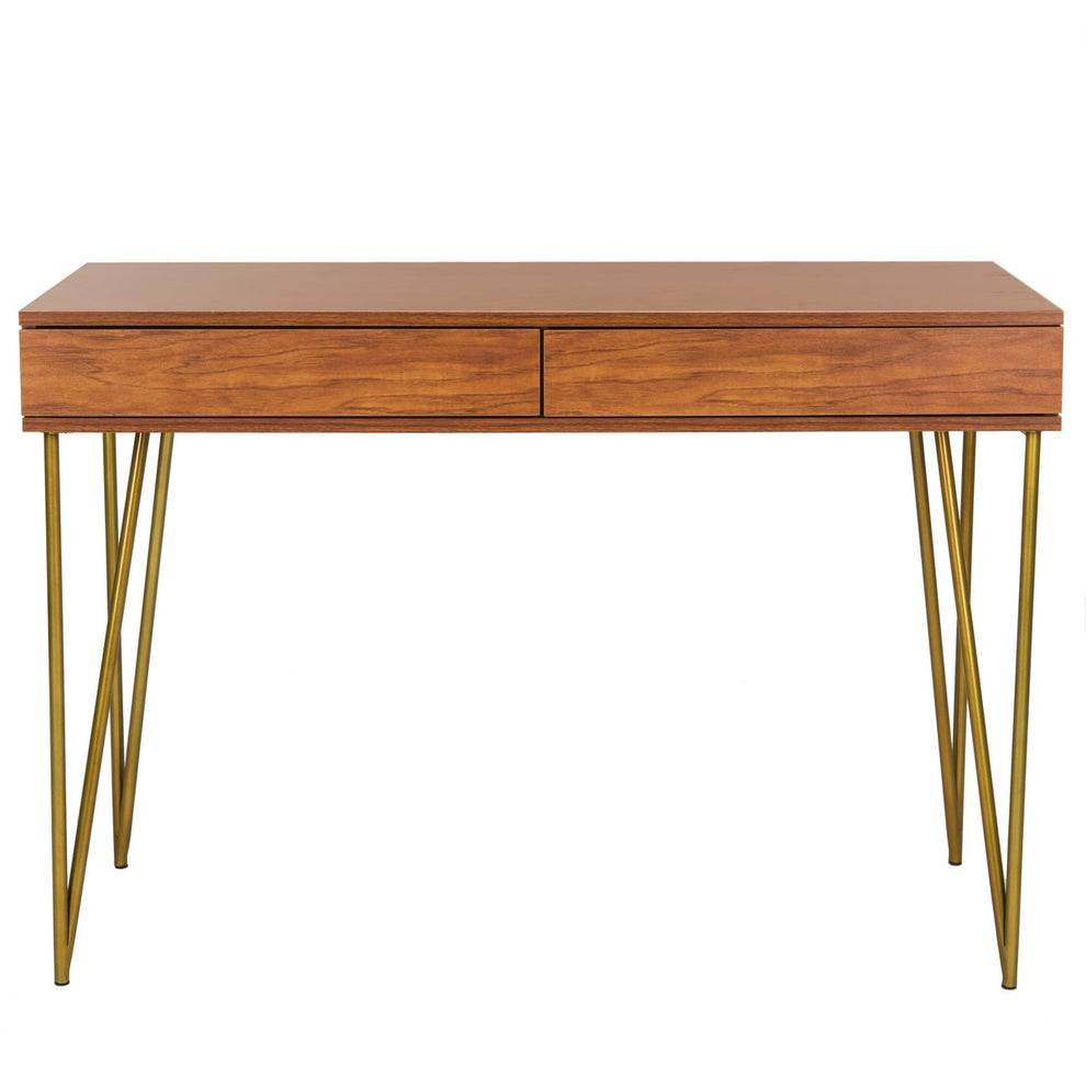 Safavieh Pine Two Drawer Desk | Desks | Modishstore - 1