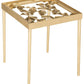 Safavieh Otto Ginko Leaf Side Table - Gold | Accent Tables | Modishstore - 2