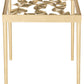 Safavieh Otto Ginko Leaf Side Table - Gold | Accent Tables | Modishstore - 5