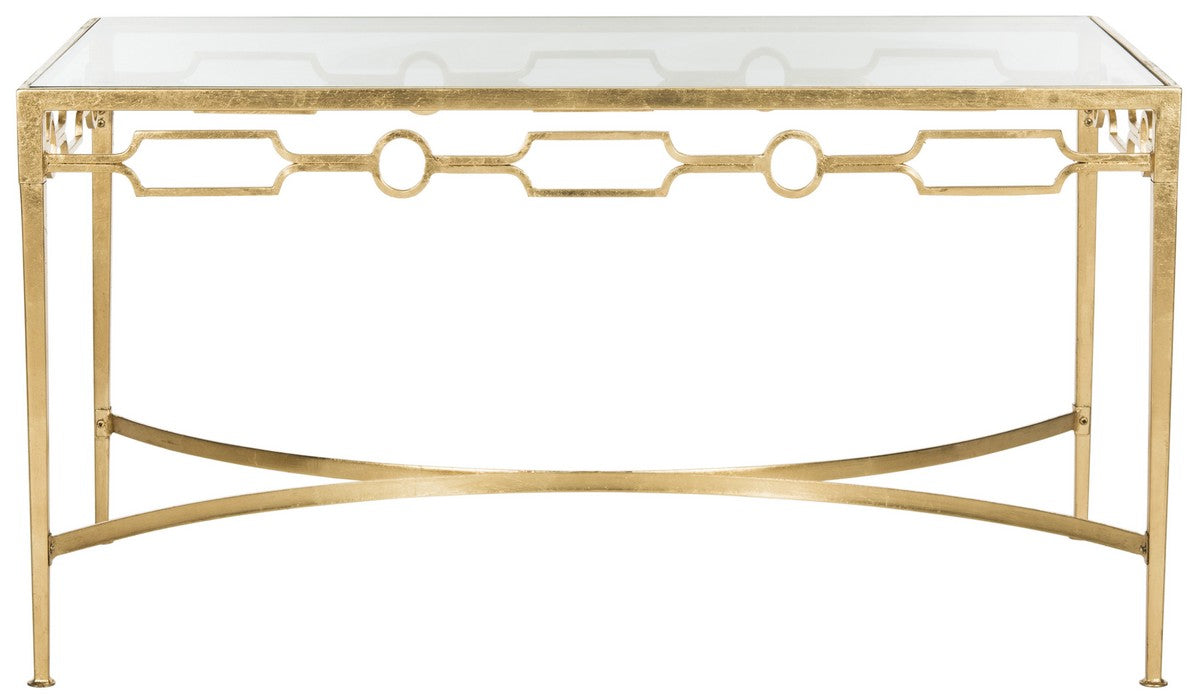Safavieh Lura Gold Leaf Retro Coffee Table | Coffee Tables | Modishstore - 1
