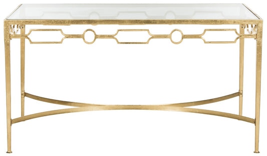 Safavieh Lura Gold Leaf Retro Coffee Table | Coffee Tables | Modishstore - 1