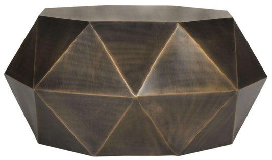 Safavieh Astrid Faceted Coffee Table - Copper | Coffee Tables | Modishstore