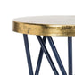 Safavieh Lorna Gold Leaf Counter Stool - Navy | Bar Stools | Modishstore - 3