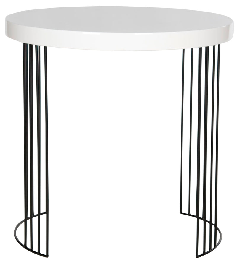 Safavieh Kelly Mid Century Scandinavian Lacquer Side Table | Accent Tables |  Modishstore 