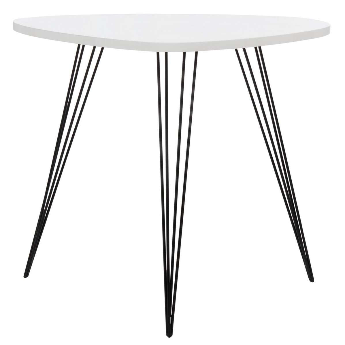 Safavieh Wynton Retro Mid Century Lacquer End Table - White | Accent Tables | Modishstore