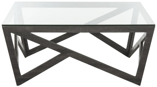 Safavieh Ralston Mid Century Glass Top Coffee Table | Coffee Tables | Modishstore - 1