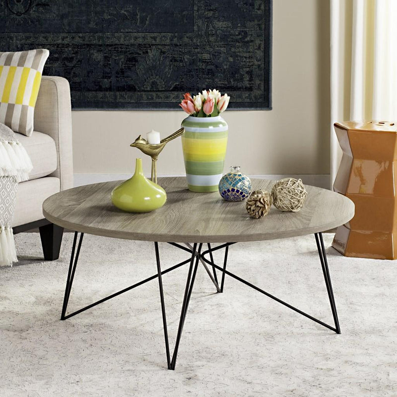 Safavieh Maris Retro Mid Century Wood Coffee Table - Light Brown | Coffee Tables | Modishstore