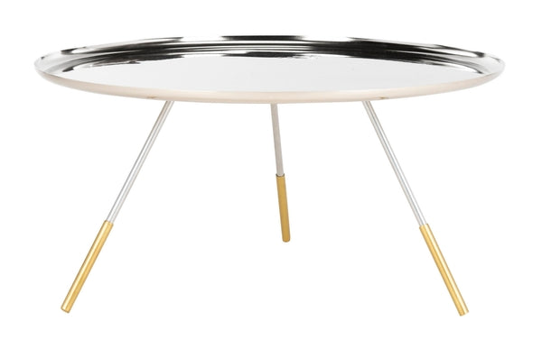 Safavieh Orson Coffee Table W/ Metal Gold Cap | Coffee Tables |  Modishstore  - 2