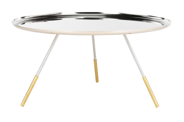 Safavieh Orson Coffee Table W/ Metal Gold Cap | Coffee Tables | Modishstore - 2