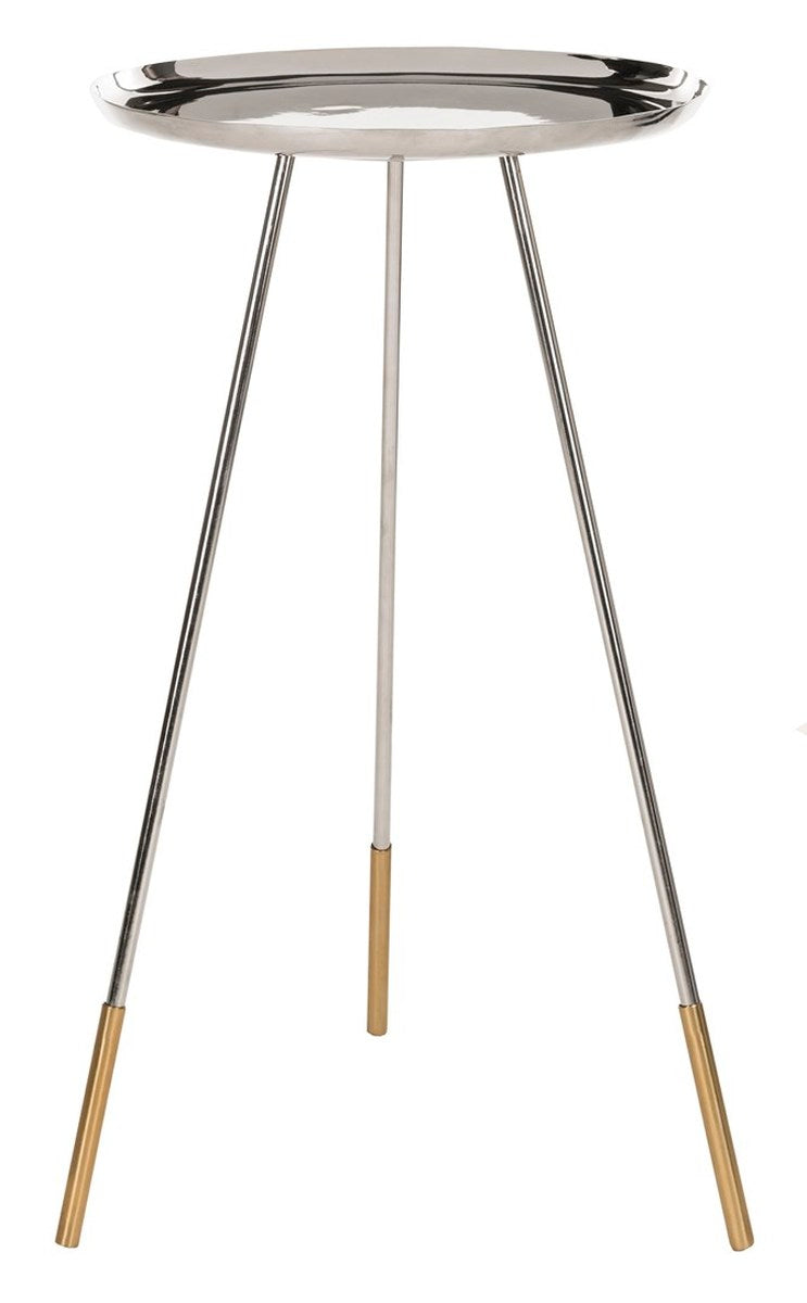 Safavieh Calix Tri Leg Contemporary Glam Side Table | Side Tables | Modishstore - 1