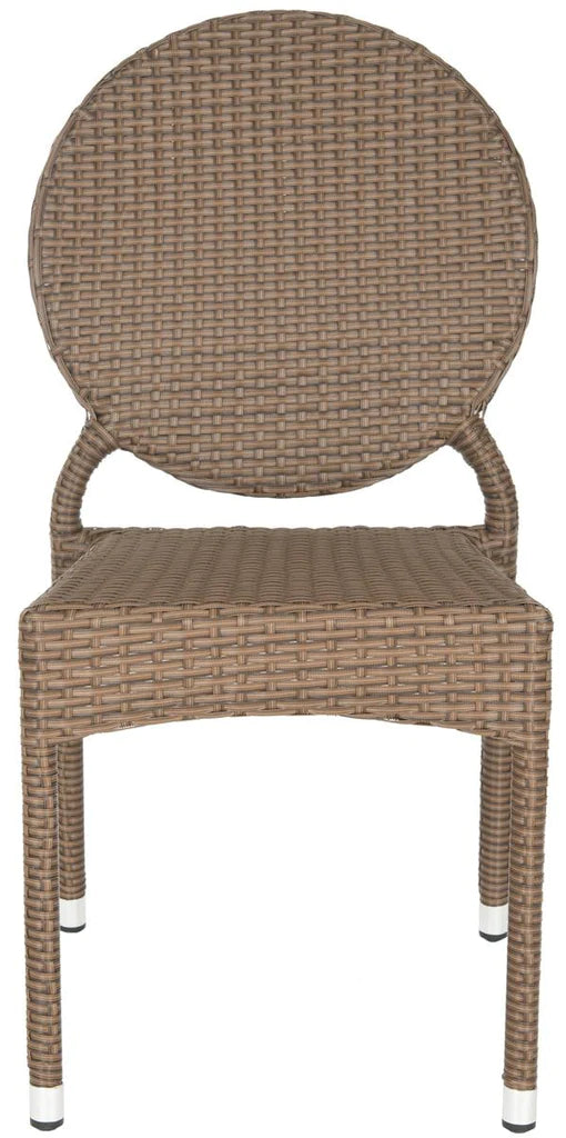 Safavieh Valdez Indoor-Outdoor Stacking Side Chair Set Of 2 - Gray | Side Chairs | Modishstore - 7