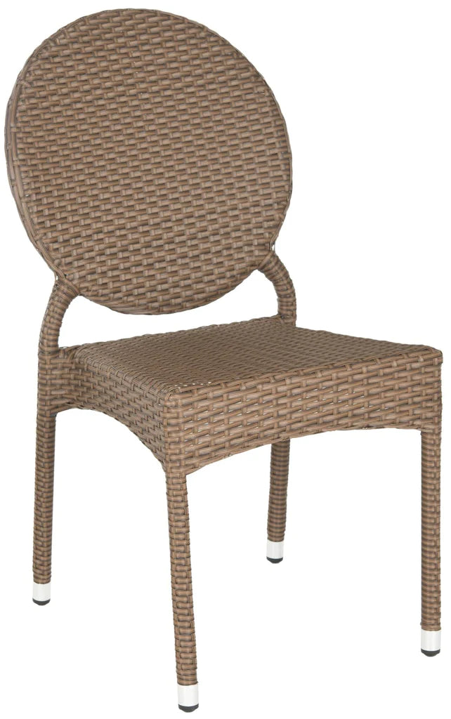 Safavieh Valdez Indoor-Outdoor Stacking Side Chair Set Of 2 - Gray | Side Chairs | Modishstore - 6