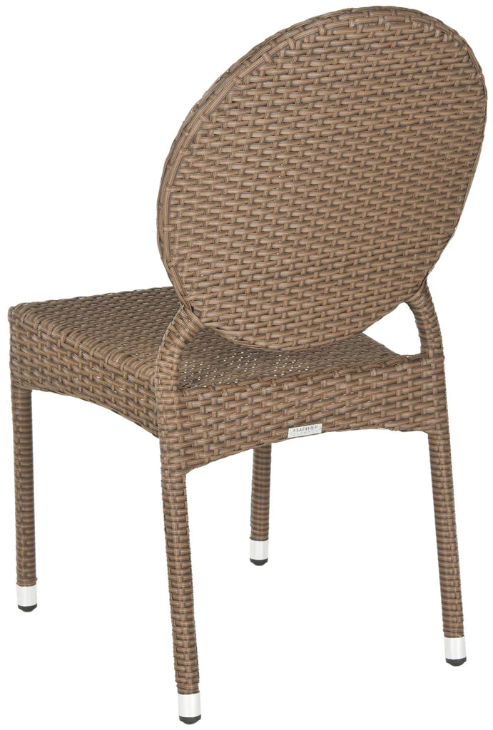 Safavieh Valdez Indoor-Outdoor Stacking Side Chair Set Of 2 - Gray | Side Chairs | Modishstore - 5