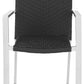 Safavieh Cordova Indoor-Outdoor Stacking Armchair Set Of 2 - Black | Armchairs | Modishstore
