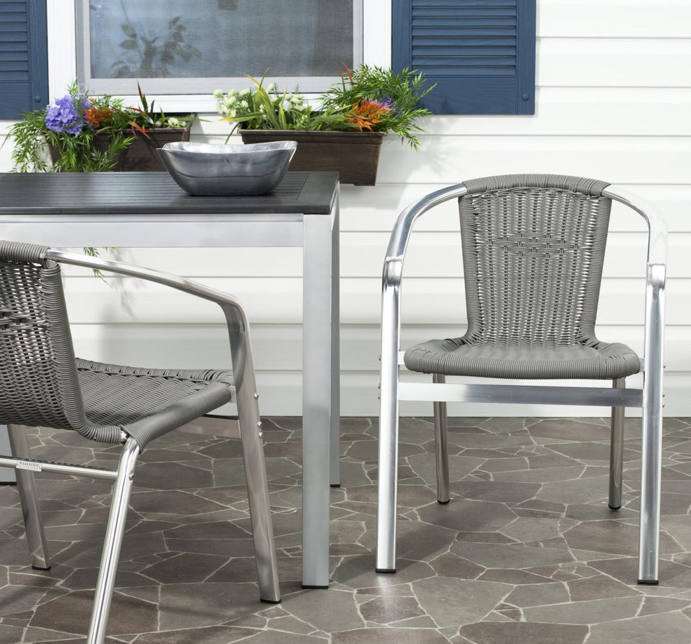 Safavieh Wrangell Indoor-Outdoor Stacking Armchair | Armchairs | Modishstore - 1
