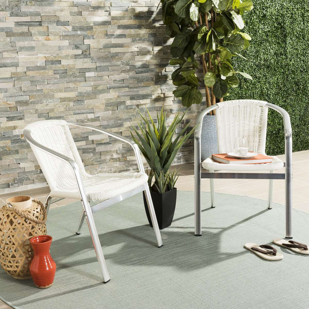 Safavieh Wrangell Indoor-Outdoor Stacking Armchair | Outdoor Chairs |  Modishstore  - 2