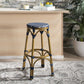 Safavieh Kipnuk Stool Navy/White (Indoor/Outdoor) - Navy | Bar Stools | Modishstore - 4
