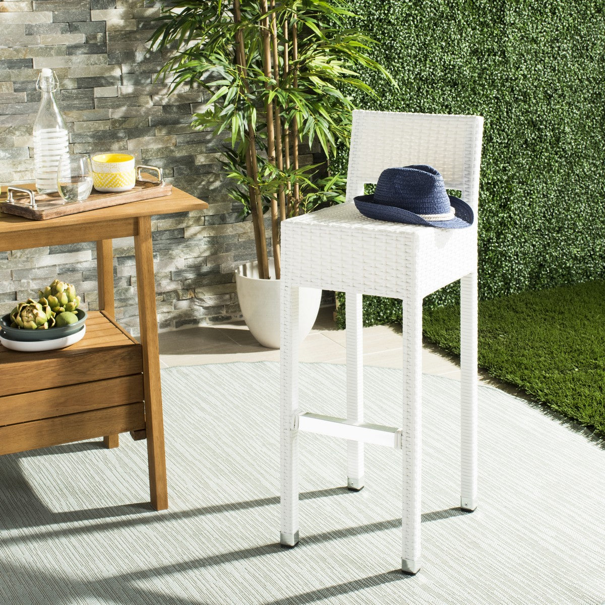 Safavieh Landry Indoor-Outdoor Bar Stool | Bar Stools | Modishstore - 9