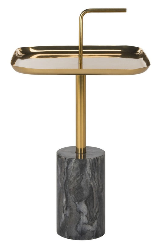 Safavieh Artemis Square Brass Top Side Table | Accent Tables |  Modishstore 