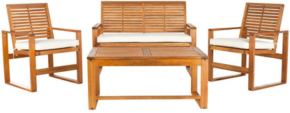 Safavieh Ozark 4 Pc Outdoor Living Set | Outdoor Sofas, Loveseats & Sectionals | Modishstore - 2