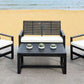 Safavieh Ozark 4 Pc Outdoor Living Set | Outdoor Sofas, Loveseats & Sectionals | Modishstore - 20