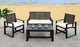 Safavieh Ozark 4 Pc Outdoor Living Set | Outdoor Sofas, Loveseats & Sectionals | Modishstore - 20