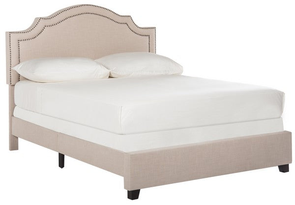 Safavieh Theron Bed Full Size - Light Beige | Beds | Modishstore - 2