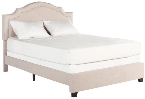 Safavieh Theron Bed Queen Size - Light Beige | Beds | Modishstore - 2