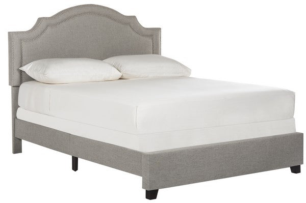 Safavieh Theron Bed Full Size - Light Grey | Beds | Modishstore - 2
