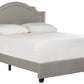 Safavieh Theron Bed Queen Size - Light Grey | Beds | Modishstore - 2
