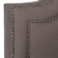 Safavieh Theron Bed Full Size - Dark Taupe | Beds | Modishstore - 2