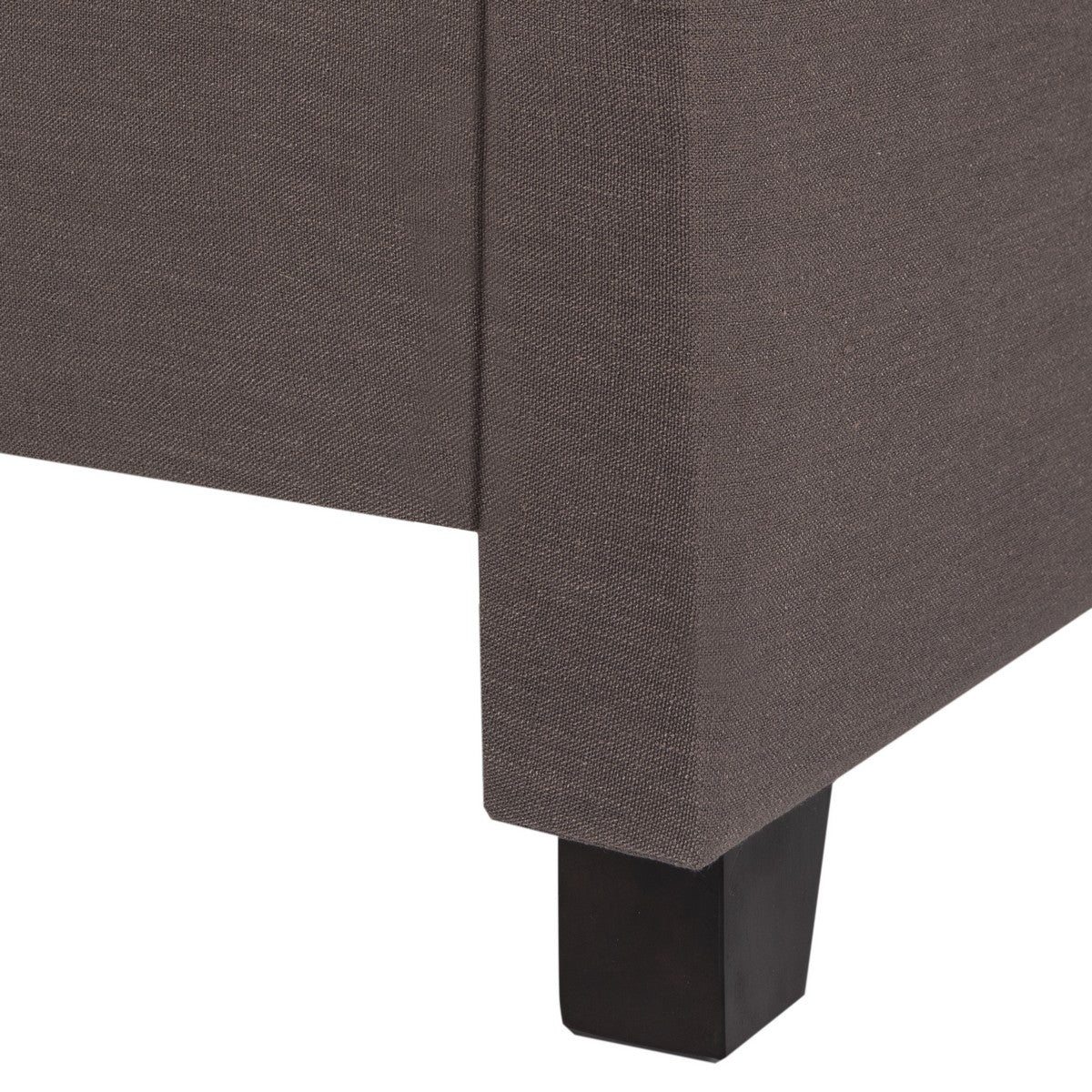 Safavieh Theron Bed Full Size - Dark Taupe | Beds | Modishstore - 3