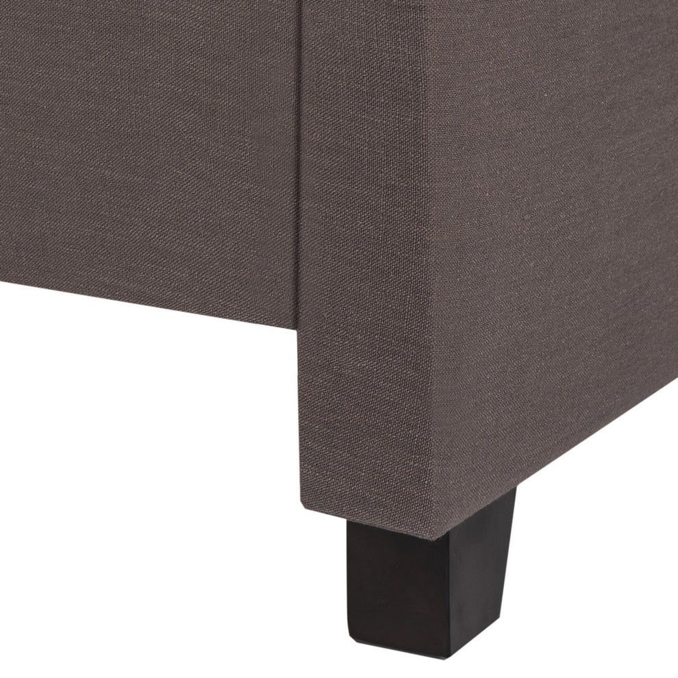Safavieh Theron Bed Full Size - Dark Taupe | Beds | Modishstore - 3