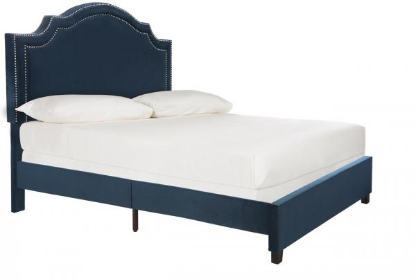 Safavieh Theron Bed Queen Size - Navy | Beds | Modishstore - 2