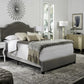 Safavieh Theron Bed Full Size - Grey | Beds | Modishstore