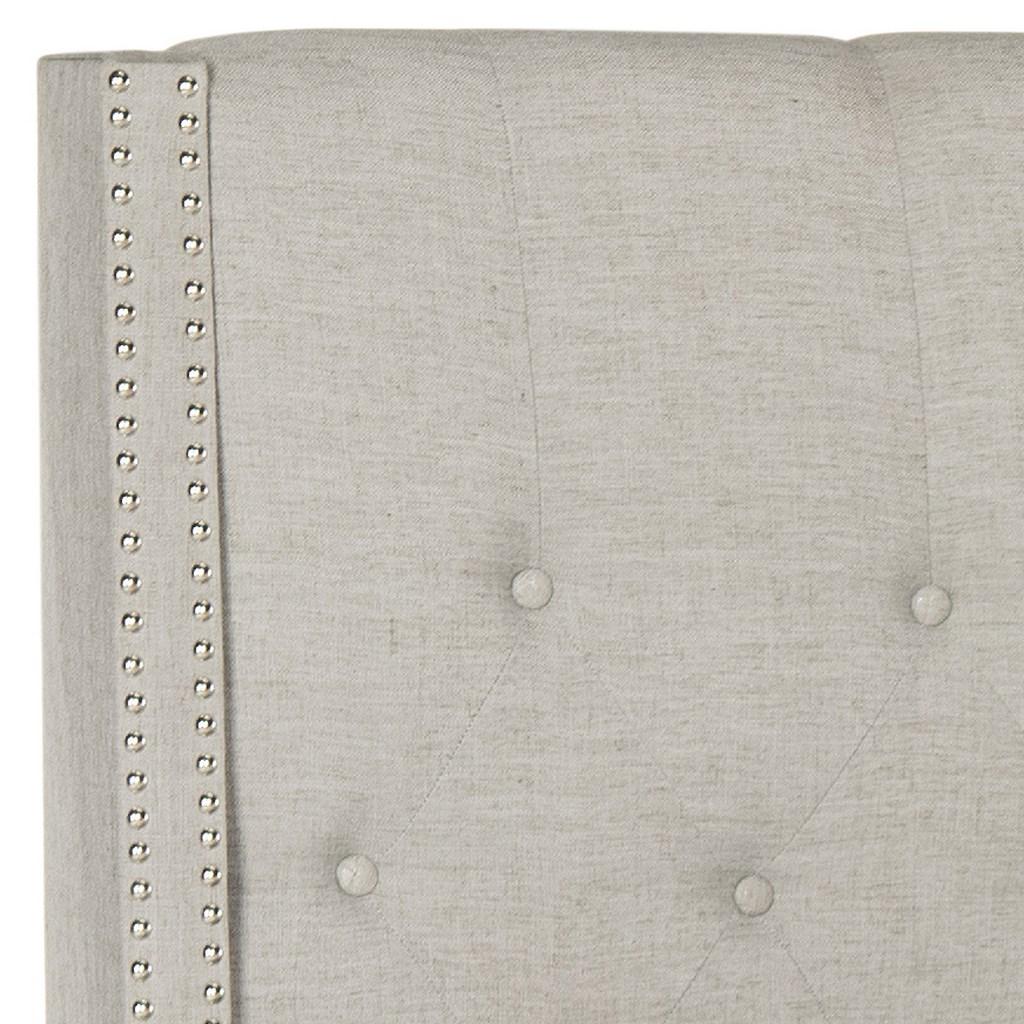 Safavieh Winslet Bed Full Size - Light Grey | Beds | Modishstore - 3