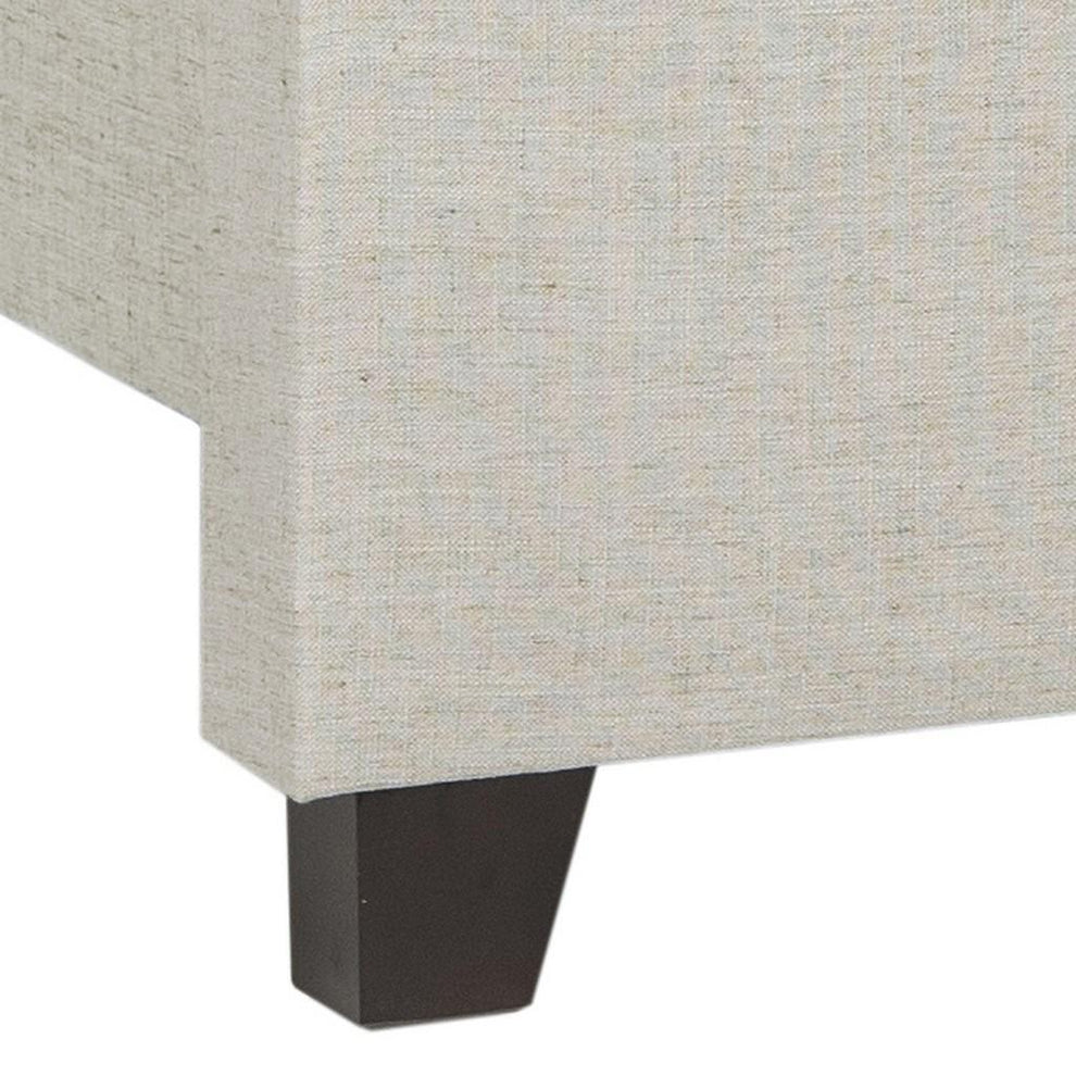 Safavieh Winslet Bed Full Size - Light Grey | Beds | Modishstore - 4