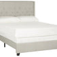 Safavieh Winslet Bed Full Size - Light Grey | Beds | Modishstore - 2